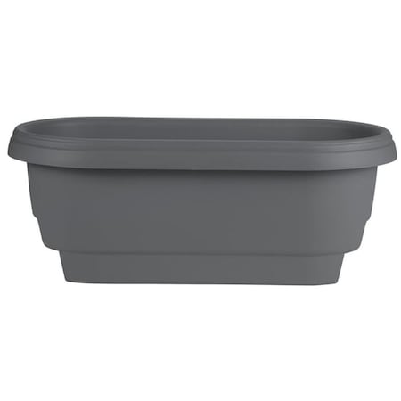 Bbq Innovations 24 in. Deck Rail Planter, Charcoal Gray BB2772280